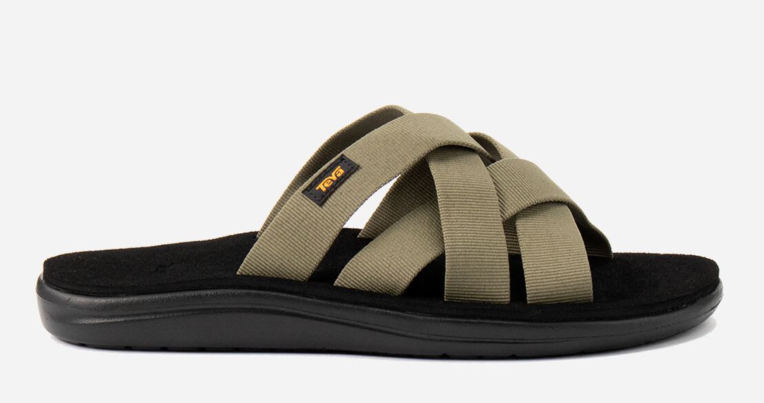 テバ Teva メンズ サンダル M Voya Slide ボヤ スライドBLK